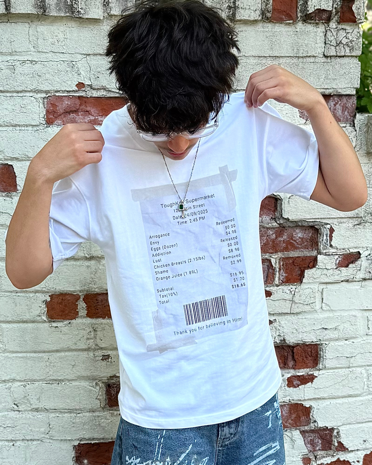 DIY Repentance Receipt T-Shirt